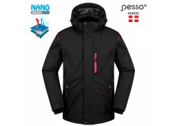 Darbo saugos prekės. Darbo drabužiai. Striukės. Pašiltinta striukė PESSO HELSINKI juoda, M 