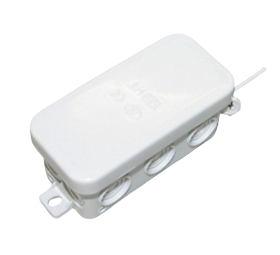 Elektros prekės. Instaliacinės medžiagos, gofros, dėžutės. Instaliacinės dėžutės. Paskirstymo dėžutė IP54 Protec, 89x43x37mm 050180 