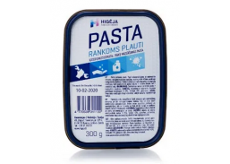 Švaros prekės. Muilas, pasta rankoms plauti. Pasta rankoms plauti Higėja, 300g 