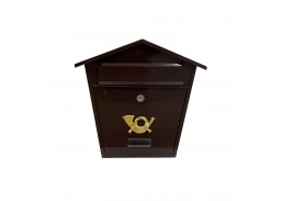 Pašto dėžutė 38x32x10,5 cm, ruda 