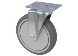 Pasukamas ratukas d-75 mm, plastikas/TPR plokščiu tvirtinimu 