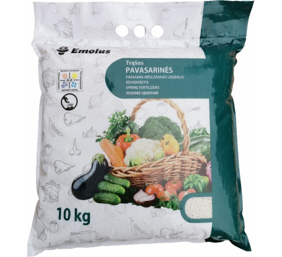 Sodo ir daržo prekės. Trąšos ir durpių substratai. Trąšos. Birios trąšos. Pavasarinės trąšos Emolus 10 kg