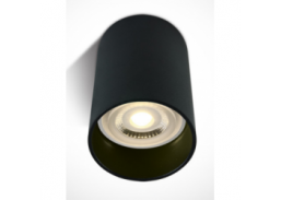 Apšvietimas. Lubiniai šviestuvai. Paviršinis šviestuvas OneLight GU10 juodas 56x100 mm 