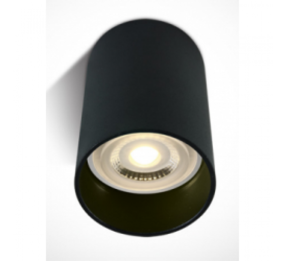 Apšvietimas. Lubiniai šviestuvai. Paviršinis šviestuvas OneLight GU10 juodas 56x100 mm 