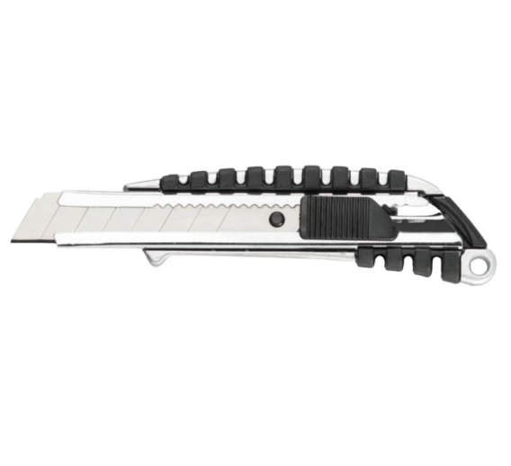 Darbo įrankiai. Mechaniniai įrankiai. Peiliai ir geležtės. Peiliai laužomomis geležtėmis. Peilis universalus 18 mm