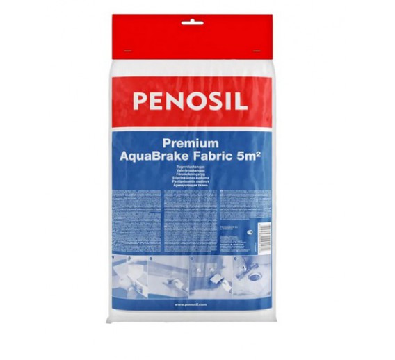 Statybinės medžiagos. Hidroizoliacinės medžiagos. Hidroizoliaciniai kampai, juostos, manžetai. Penosil hidroizoliacijos sutvirtinimo audinys AquaBrake 