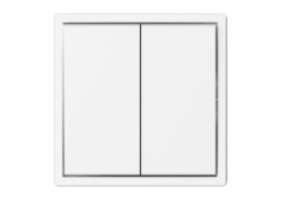 Elektros prekės. Instaliacija - kištukiniai lizdai, jungikliai ir kt.. BORA jungikliai, kištukiniai lizdai. Perjungiklis BORA 2 klavišų baltas be rėmelio 