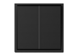 Elektros prekės. Instaliacija - kištukiniai lizdai, jungikliai ir kt.. BORA jungikliai, kištukiniai lizdai. Perjungiklis BORA 2 klavišų juodas be rėmelio 