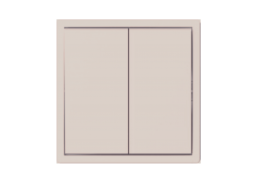 Elektros prekės. Instaliacija - kištukiniai lizdai, jungikliai ir kt.. BORA jungikliai, kištukiniai lizdai. Perjungiklis BORA 2 klavišų kreminis be rėmelio 