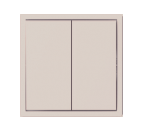 Elektros prekės. Instaliacija - kištukiniai lizdai, jungikliai ir kt.. BORA jungikliai, kištukiniai lizdai. Perjungiklis BORA 2 klavišų kreminis be rėmelio 