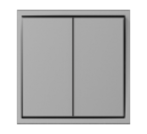 Elektros prekės. Instaliacija - kištukiniai lizdai, jungikliai ir kt.. BORA jungikliai, kištukiniai lizdai. Perjungiklis BORA 2 klavišų pilkas be rėmelio 