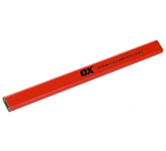 Darbo įrankiai. Mechaniniai įrankiai. Žymėjimo įrankiai - pieštukai, žymekliai, markeriai. Pieštukai. Pieštukas OX T raudonas OX-T022910 - 10 vnt. 