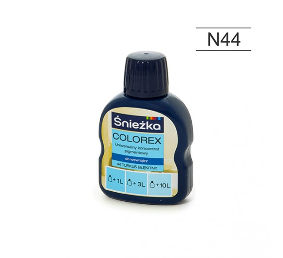 Dažai. Dažai, dažymo įrankiai, dažymo juostos. Pigmentai dažams. Pigmentas Sniežka COLOREX turkio melsvas N44, 100 ml 