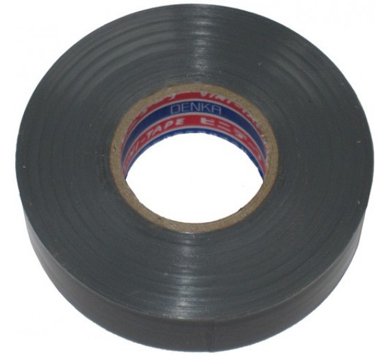 Elektros prekės. Laidai ir kabeliai. Izoliacija laidams ir kabeliams. Pilka izoliacinė juosta Vini Tape 0,2x19 mm, 20 m 