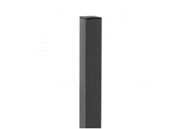 Metalų gaminiai . Tvoros, tvoralentės, tinklai tvoroms. Tvorų stulpai. Pilkas kvadratinis tvoros stulpas 80x80x2x2500 mm RAL7016 
