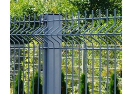 Metalų gaminiai . Tvoros, tvoralentės, tinklai tvoroms. Segmentinės tvoros, varteliai. Pilkas tvoros segmentas h-1030 mm, d-4 mm, RAL7016 