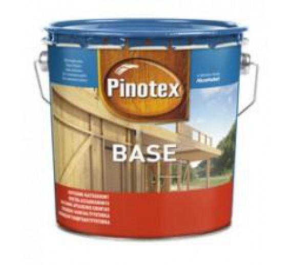 Dažai. Medienos apsaugos ir dekoravimo priemonės. Pinotex produktai. Dažyvė Pinotex BASE 10l 