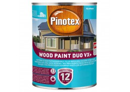 Dažai. Medienos apsaugos ir dekoravimo priemonės. Medienos dažai ir dažyvės. Medžio dažyvės. Pinotex dažai Wood paint Duo VX+ BW 1l 