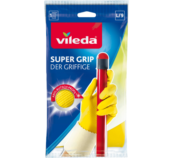 Pirštinės Vileda SuperGrip L/9 