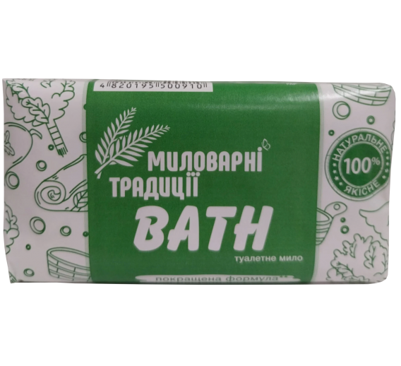 Švaros prekės. Pirties prekės. Šampūnai, muilai, antpilai ir kvapai pirtims. Pirties muilas Soap Traditions 180g 