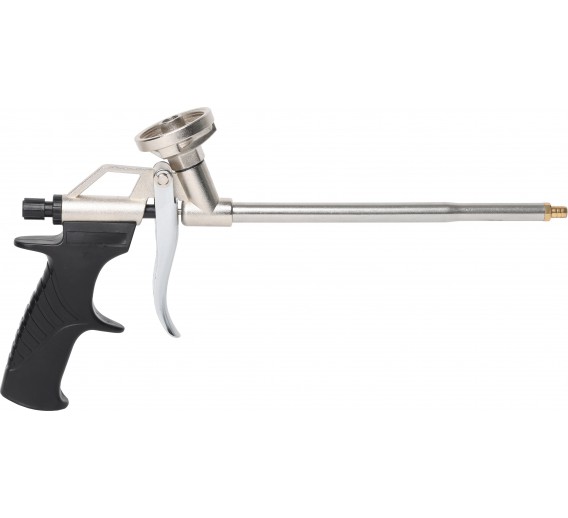 Vidaus apdailos prekės. Hermetikai, montavimo putos, sandarinimo juostos. Švirkštai hermetikams, putų pistoletai. Pistoletas montavimo putoms COMBI BOX