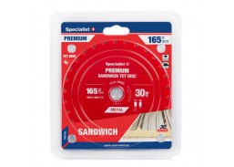 Darbo įrankiai. Įrankių priedai. Diskai diskiniams pjūklams. Pjovimo diskas 165x30Tx20 Sandwich Specialist+ 