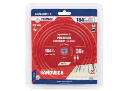 Darbo įrankiai. Įrankių priedai. Diskai diskiniams pjūklams. Pjovimo diskas 184x36Tx20/16 Sandwich Specialist+ 