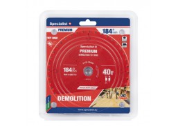 Darbo įrankiai. Įrankių priedai. Diskai diskiniams pjūklams. Pjovimo diskas 184x40Tx20 Demolition Specialist+ 