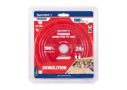 Darbo įrankiai. Įrankių priedai. Diskai diskiniams pjūklams. Pjovimo diskas 190x24Tx30 Demolition Specialist+ 