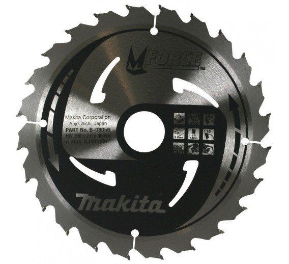 Pjovimo diskas 190x30/20/15,88 2,0 mm B-08056  Makita 