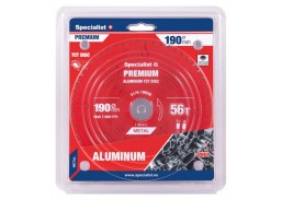 Darbo įrankiai. Įrankių priedai. Diskai diskiniams pjūklams. Pjovimo diskas 190x56Tx30 Aluminium Specialist+ 