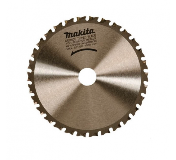 Darbo įrankiai. Įrankių priedai. Diskai diskiniams pjūklams. Pjovimo diskas metalui Makita 160x20 mm 46z 