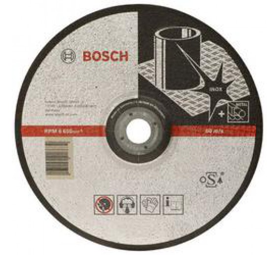 Darbo įrankiai. Įrankių priedai. Metalo pjovimo diskai. Pjovimo diskas nerūdijančiam plienui 115x2 BOSCH 2608600093 