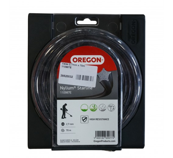 Technika sodui ir daržui. Krūmapjovės-žoliapjovės (trimeriai). Valas trimeriams. Pjovimo valas Oregon 110987E 2,7 mm, 70 m 