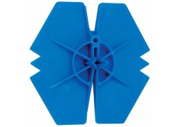 Tvirtinimo detalės. Termoizoliacinių medžiagų kaiščiai (smeigės). Kitos termoizoliacinių medžiagų tvirtinimo detalės. Plastikinė poveržlė ISO CLIP, mėlyna 