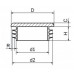 Metalų gaminiai . Plastikiniai vamzdžių dangteliai, kamšteliai. Plastikinis apvalus kamštelis ZO d-38 mm  kaina