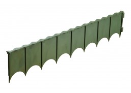Sodo ir daržo prekės. Atramos, laikikliai augalams. Plastikinis atitvaras E-03 Z1 žalias 20x600x120mm 