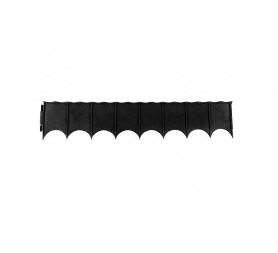 Sodo ir daržo prekės. Atramos, laikikliai augalams. Plastikinis atitvaras PLASTBORT EGDE juodas, 60 cm x 12 cm 