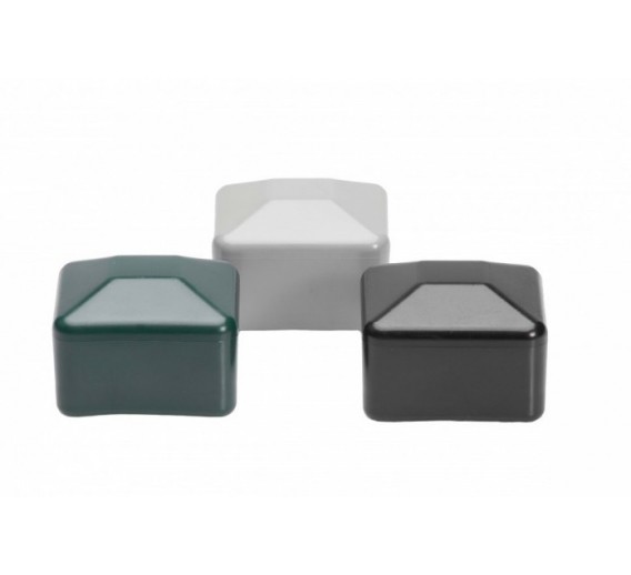 Metalų gaminiai . Plastikiniai vamzdžių dangteliai, kamšteliai. Plastikinis kvadratinis dangtelis NSK 80x80 mm 