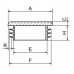Metalų gaminiai . Plastikiniai vamzdžių dangteliai, kamšteliai. Plastikinis kvadratinis kamštelis ZK 80x80 mm  kaina