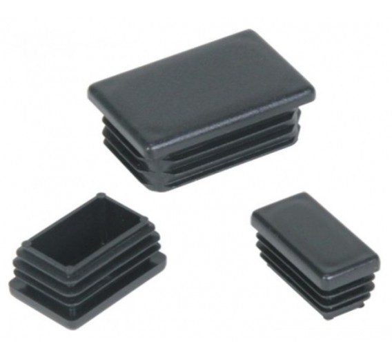 Metalų gaminiai . Plastikiniai vamzdžių dangteliai, kamšteliai. Plastikinis stačiakampis dangtelis ZP 30x15 mm, 5 vnt. 