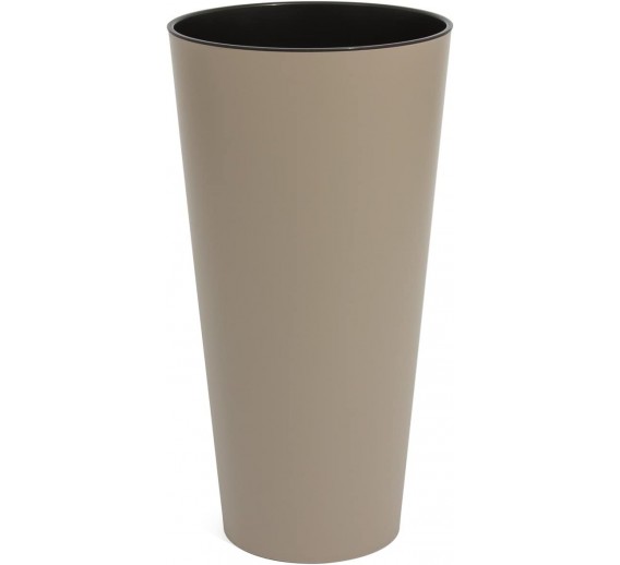 Namų apyvokos prekės. Vazonai. Plastikiniai vazonai, vazonai iš kompozito. Plastikinis vazonas Tubus 30x57,2 cm mocca 