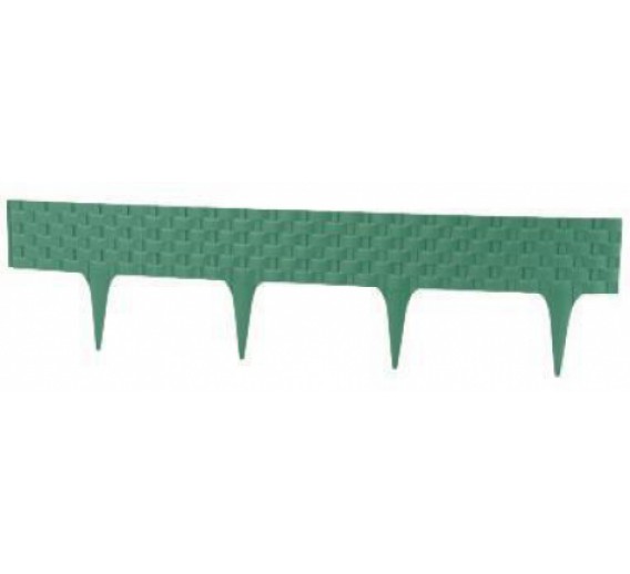 Sodo ir daržo prekės. Atramos, laikikliai augalams. Plastikinis vejos atitvaras 95x800x200 mm, žalios spalvos 