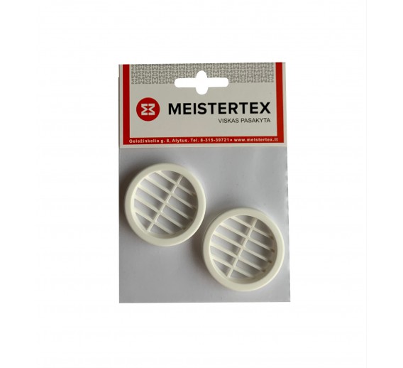 Plastmasinės grotelės D-43, baltos 