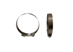 Tvirtinimo detalės. Sąvaržos. Pastiprintos sąvaržos. Plati sąvarža su varžtu 122-130 mm 