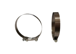 Tvirtinimo detalės. Sąvaržos. Pastiprintos sąvaržos. Plati sąvarža su varžtu 140-148 mm 