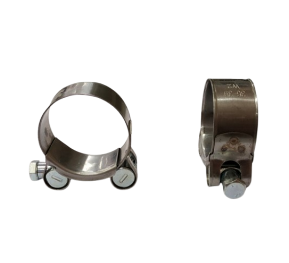 Tvirtinimo detalės. Sąvaržos. Pastiprintos sąvaržos. Plati sąvarža su varžtu 36-39  mm 