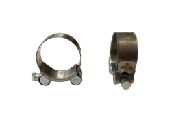 Tvirtinimo detalės. Sąvaržos. Pastiprintos sąvaržos. Plati sąvarža su varžtu 40-43 mm 