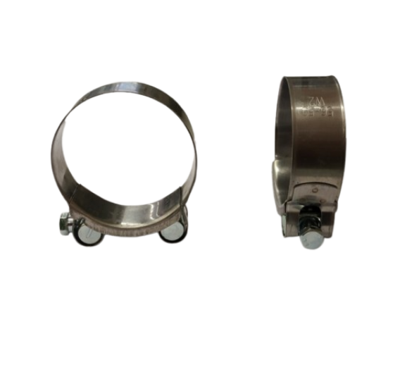 Tvirtinimo detalės. Sąvaržos. Pastiprintos sąvaržos. Plati sąvarža su varžtu 56-59 mm 