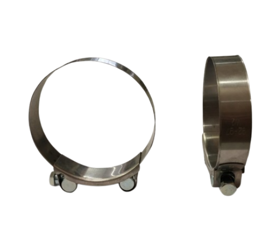 Tvirtinimo detalės. Sąvaržos. Pastiprintos sąvaržos. Plati sąvarža su varžtu 92-97 mm 